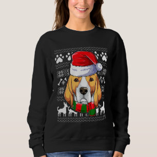 Sweatshirt Vêtements Noël Enfant de Noël Beagle moche