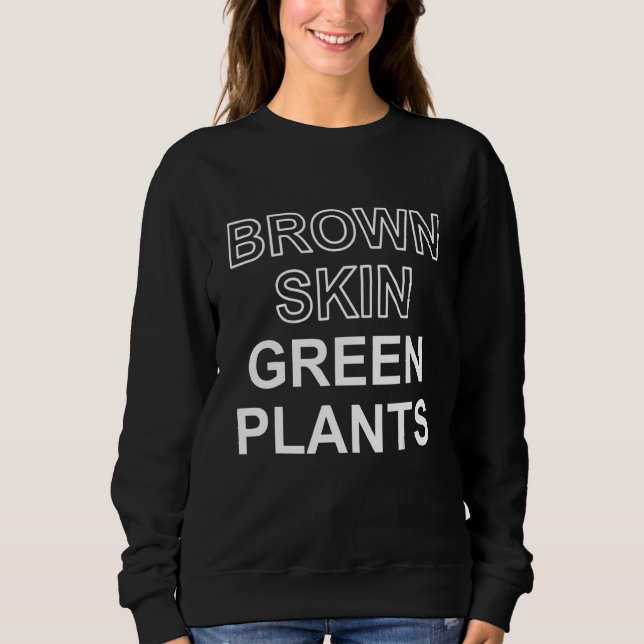 Sweatshirt Vêtements Plantes Brown vert peau (Devant)