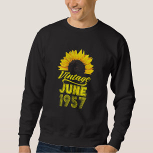 Sweatshirt Vêtements pour femmes tournesol Vintage juin 1957
