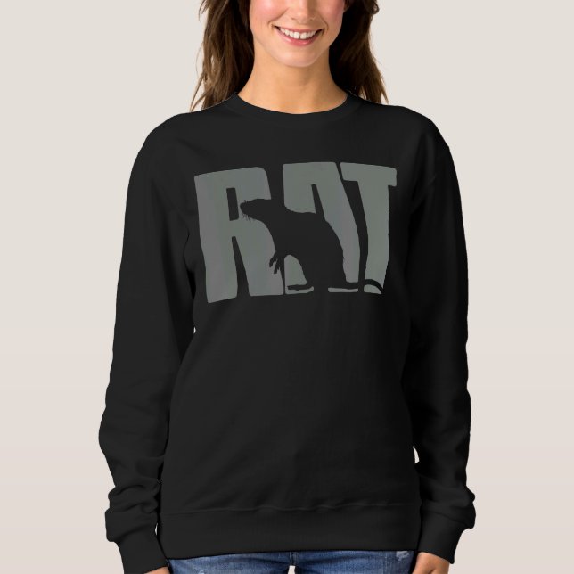Sweatshirt Vêtements Souris Rat Rat Animal Rat (Devant)