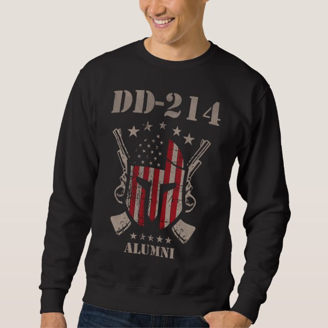 Sweatshirt Vétéran de drapeau américain d'anciennes élèves de (Devant)