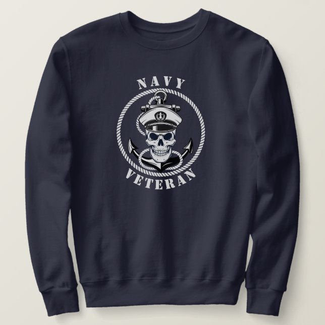Sweatshirt Vétéran de la Marine (Design devant)