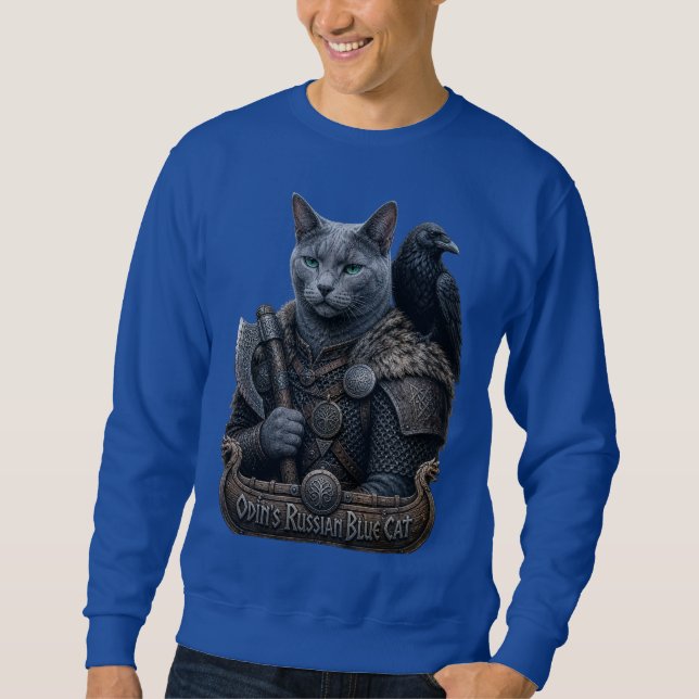 Sweatshirt Vétéran Russian Blue Odin’s Cat (Devant)