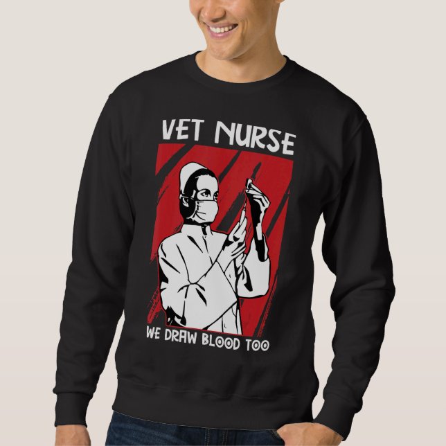 Sweatshirt Vétérinaire Infirmière Animaux de compagnie Infirm (Devant)