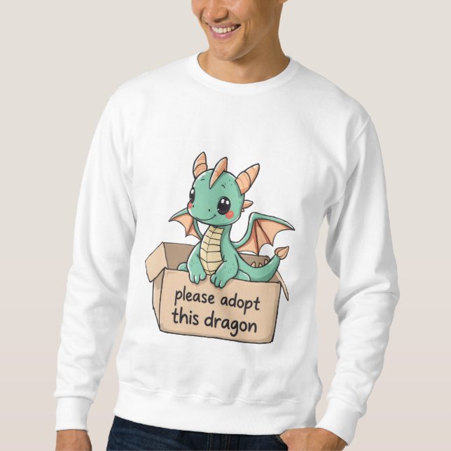 Sweatshirt Veuillez adopter ce cerf-volant (Devant)