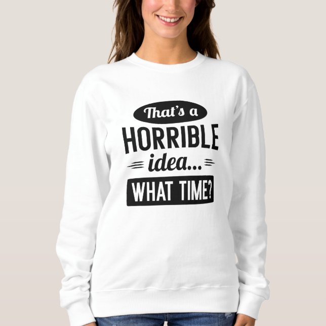 Sweatshirt Veuillez tenir (Devant)