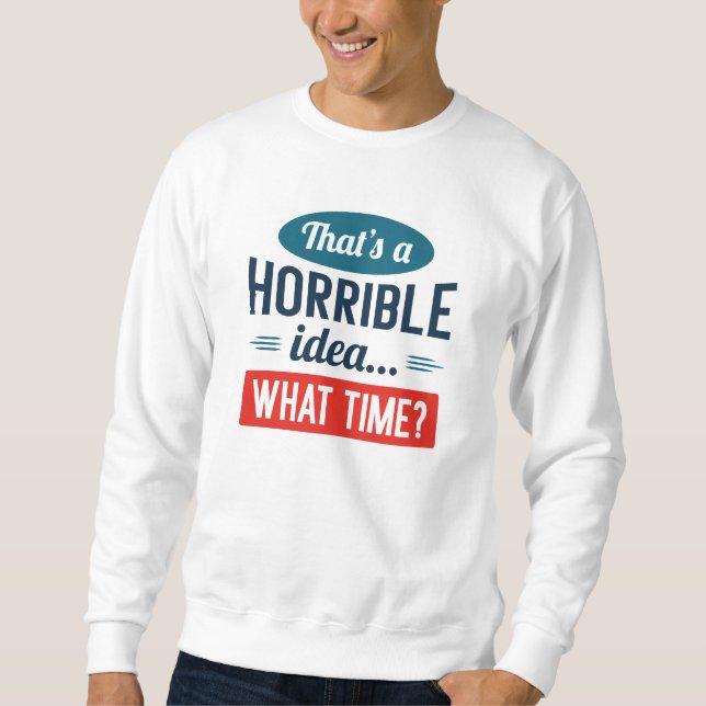 Sweatshirt Veuillez tenir (Devant)