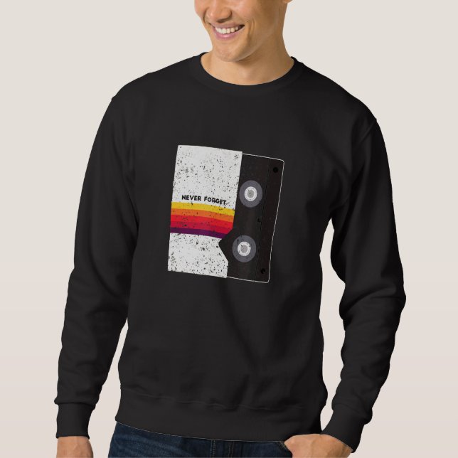Sweatshirt Vhs Nostalgie Rétro Couverture De Bande Rétro Ne J (Devant)