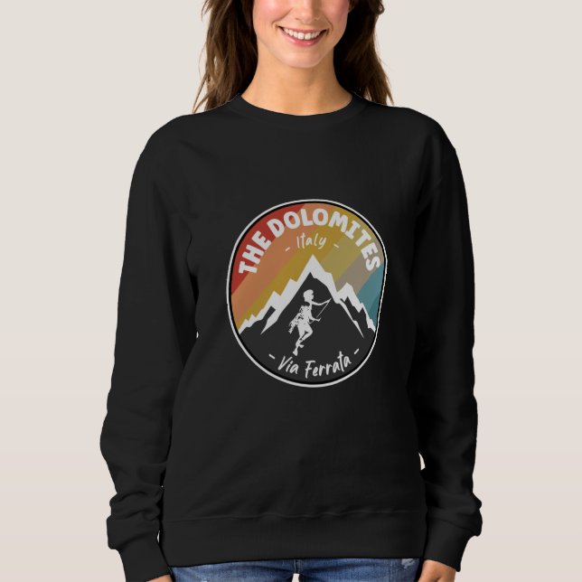 Sweatshirt Via Ferrata Les Dolomites Italie (Devant)