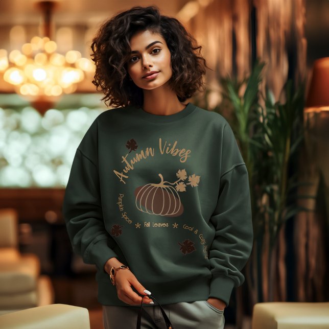 Sweatshirt Vibes automne personnalisées (Créateur téléchargé)