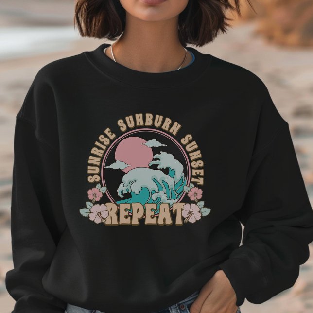 Sweatshirt Vibes Côtières Décontractées (Créateur téléchargé)