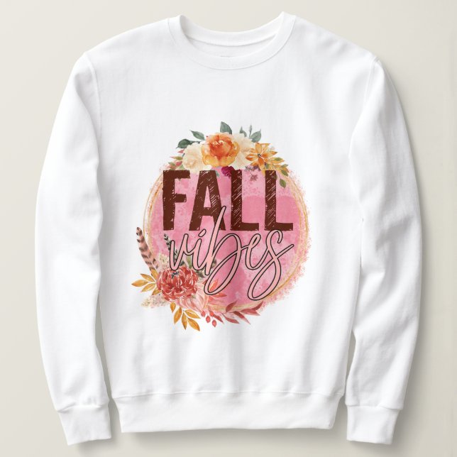 Sweatshirt Vibes d'automne (Design devant)