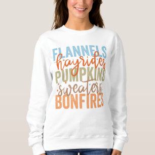 Sweatshirt Vibes d'automne amusantes