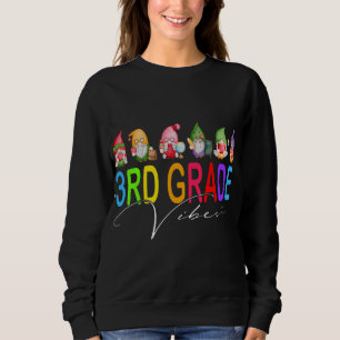 Sweatshirt Vibes De 3E Année Retour À L'École Gnomes