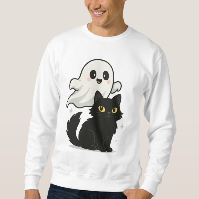 Sweatshirt Vibes de chat gachées - T-shirt Éffrayant (Devant)