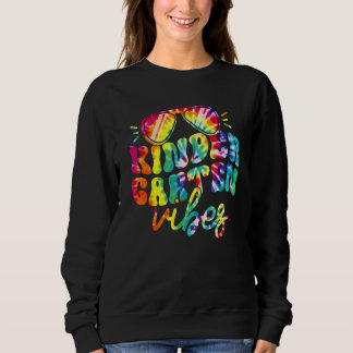 Sweatshirt Vibes de maternelle professeur Tie Dye Enfants Pre