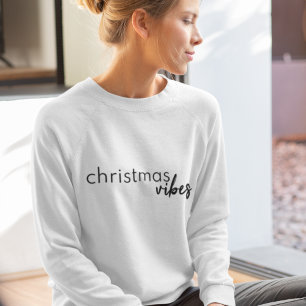 Sweatshirt Vibes de Noël   Moderne minimaliste tendance styli