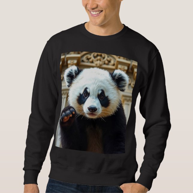 Sweatshirt Vibes de Panda Mignon (Devant)