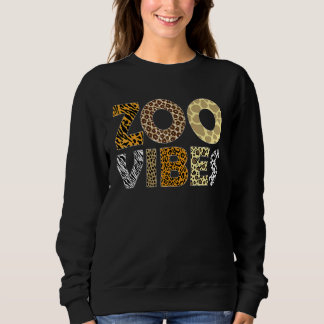 Sweatshirt Vibes de zoo Impression d'animal de léopard Safari