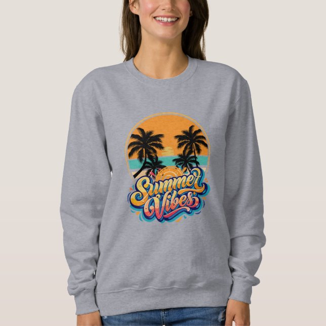 Sweatshirt Vibes d'été (Devant)