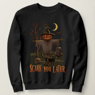Sweatshirt Vibes d'Halloween - Citrouille Head Scarecrow