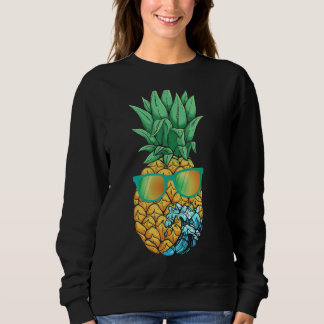 Sweatshirt Vibes été Ananas Lunettes de soleil Vave Cool Trop