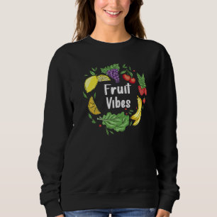 Sweatshirt Vibes Fruit Végétarien Aimer Paix Sign Vegan Vegan