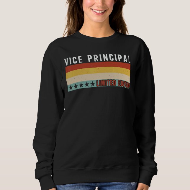 Sweatshirt Vice Principal Job Title Profession Worker Appreci (Devant)