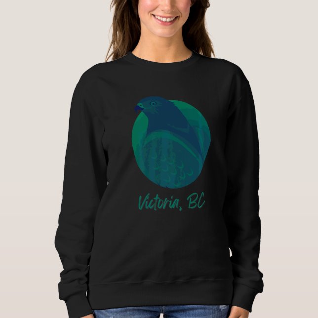 Sweatshirt Victoria Bc Osprey Sea Green Raptor Ocean Bird (Devant)