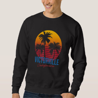 Sweatshirt Victorville Californie Palmiers Coucher de soleil
