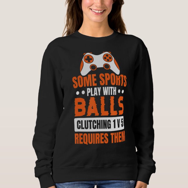 Sweatshirt Vidéo Games Quota For A Controller Monstre (Devant)