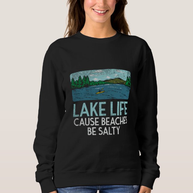 Sweatshirt Vie de lac plages salées (Devant)