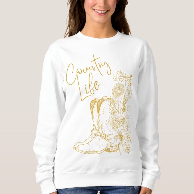Sweatshirt vie du pays (Devant)