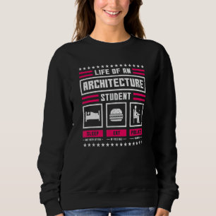 Sweatshirt Vie D'Un Architecte Étudiant En Architecture