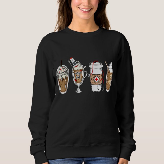 Sweatshirt Vie infirmière Stethoscope Boire (Devant)