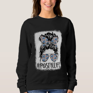 Sweatshirt Vie Postale Blanche Mère Fête Du Courrier Transpor