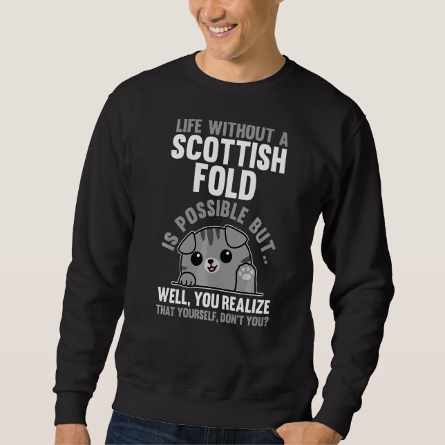 Sweatshirt Vie sans pliage écossais (Devant)