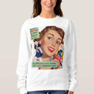Sweatshirt Vieille femme néerlandaise de nettoyage