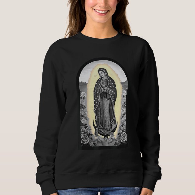 Sweatshirt Vierge Marie correspondant Basket quantique Basket (Devant)