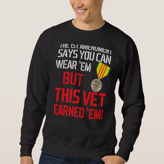 Sweatshirt Vietnam Vétérinaire Viêt Nam Vet Ce Vétérinaire Ga (Devant)