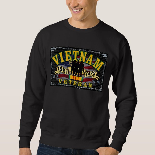 Sweatshirt Vietnam Vétérinaire Vintage (Devant)