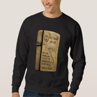 Sweatshirt Vietnam War 68-69 Engraved Brass Lighter Graphic