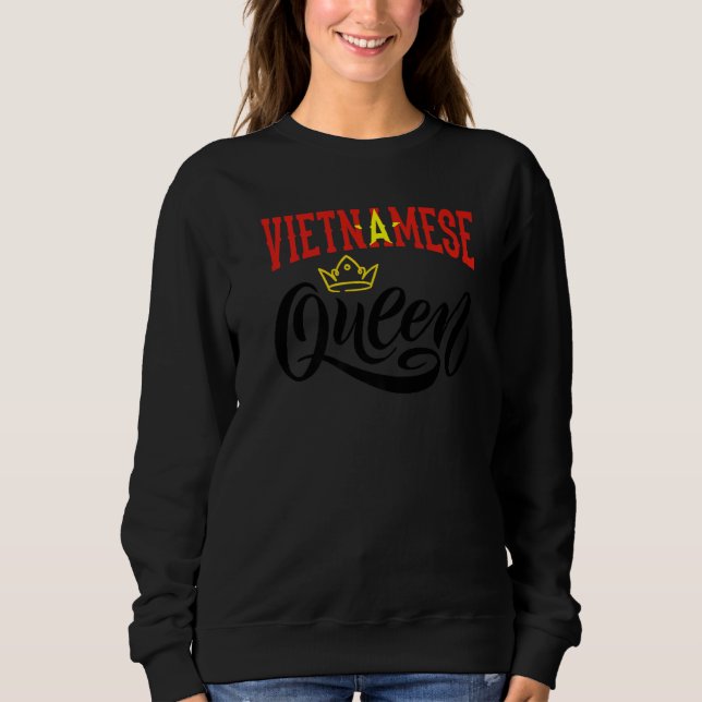 Sweatshirt Vietnamese Queen Vietnam Vietnamese Vietnam Flag P (Devant)