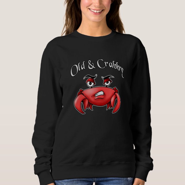 Sweatshirt Vieux crabe de mer grincheux (Devant)