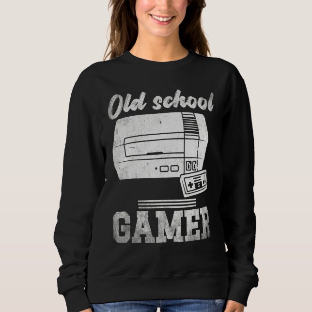 Sweatshirt Vieux Joueur de Arcade École Citation Console Hobb (Devant)