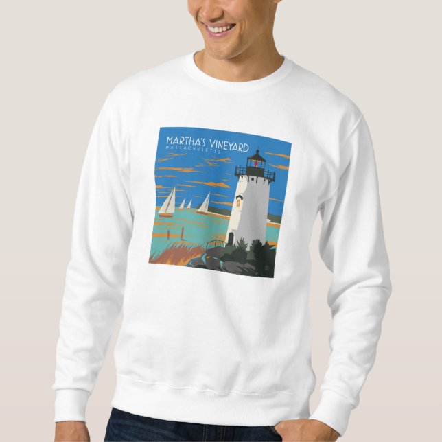 Sweatshirt Vignoble de Martha, Massachusetts | Phare (Devant)