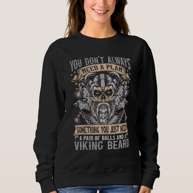 Sweatshirt Viking Guerrier nordique Vikings Guerrier (Devant)