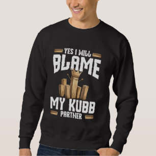 Sweatshirt Viking jeu d'échecs Legend Kubb King jeu de triage