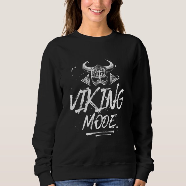 Sweatshirt Viking Mode  Odin Motivation Gym Workout Boxing Mm (Devant)