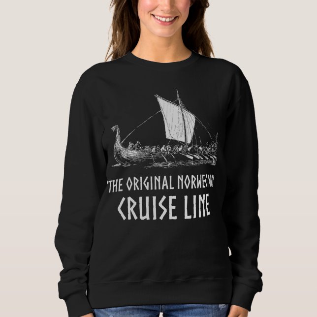 Sweatshirt Viking Ship Cruise Line Odin Et Valhalla (Devant)